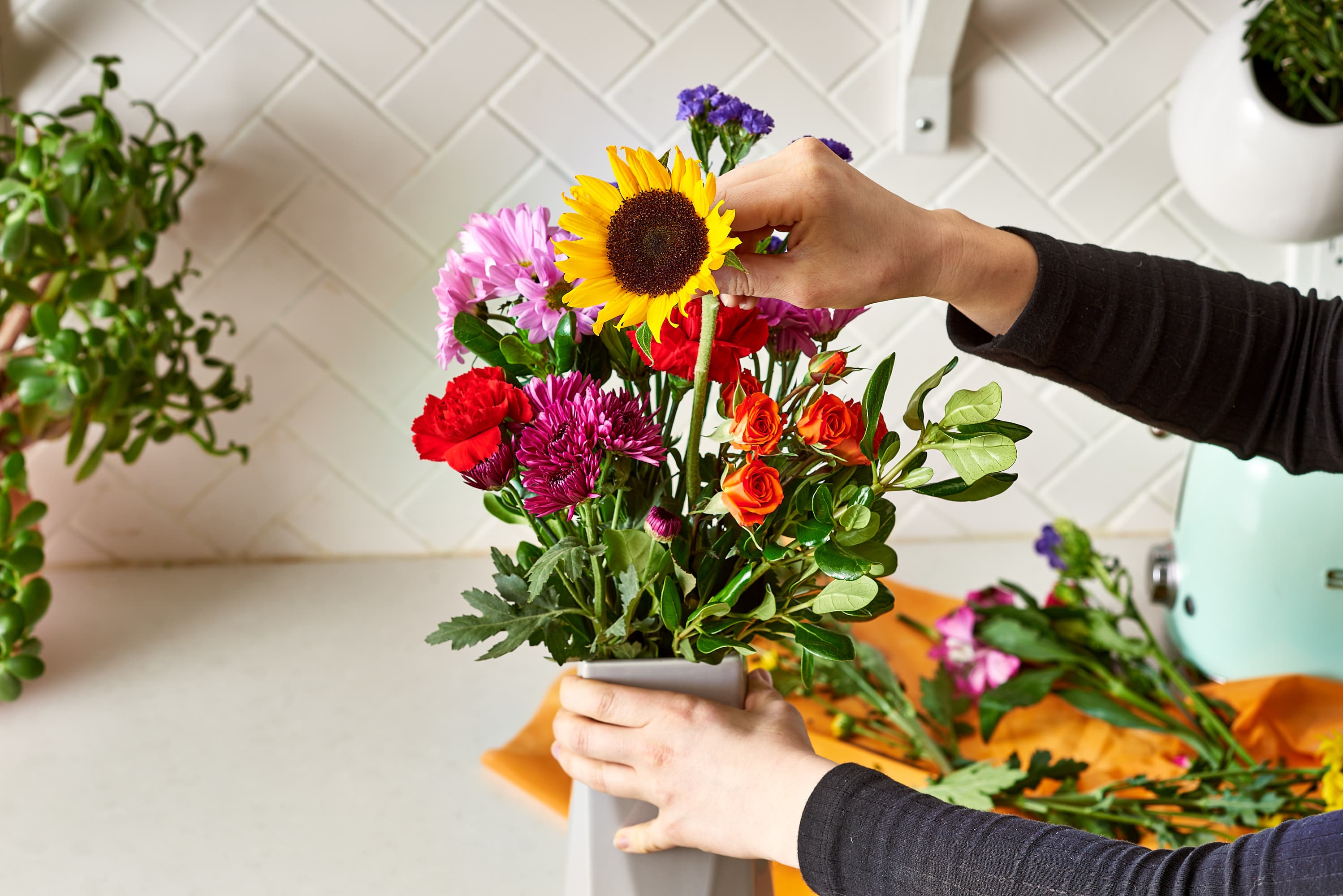 How To Arrange a Bouquet of Flowers Kitchn
