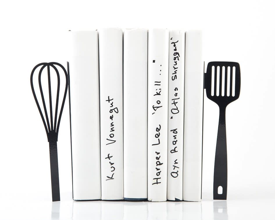 10 Clever Food Themed Bookends For Your Cookbook Collection Kitchn