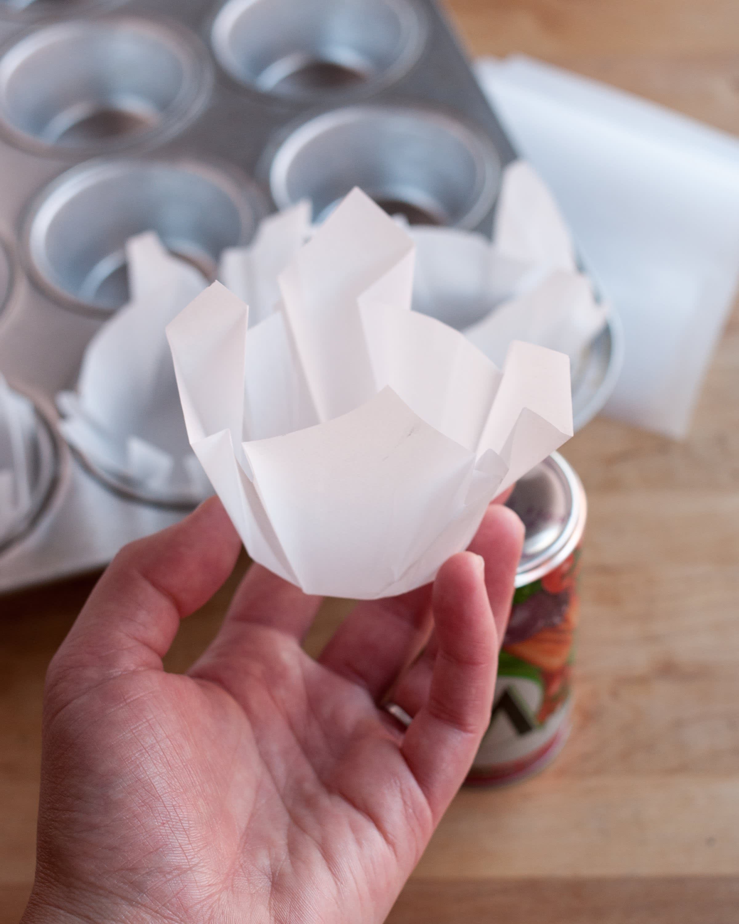 How To Make Muffin Liners out of Parchment Paper Kitchn