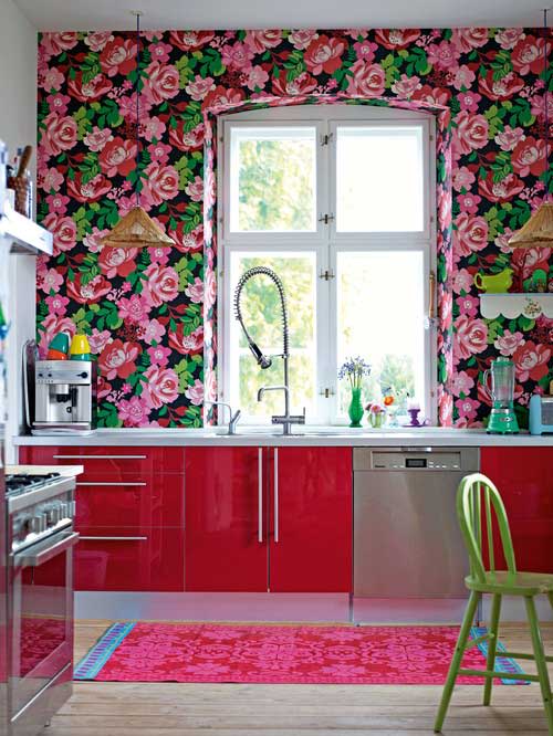 Floral Wallpaper In the Kitchen | Kitchn