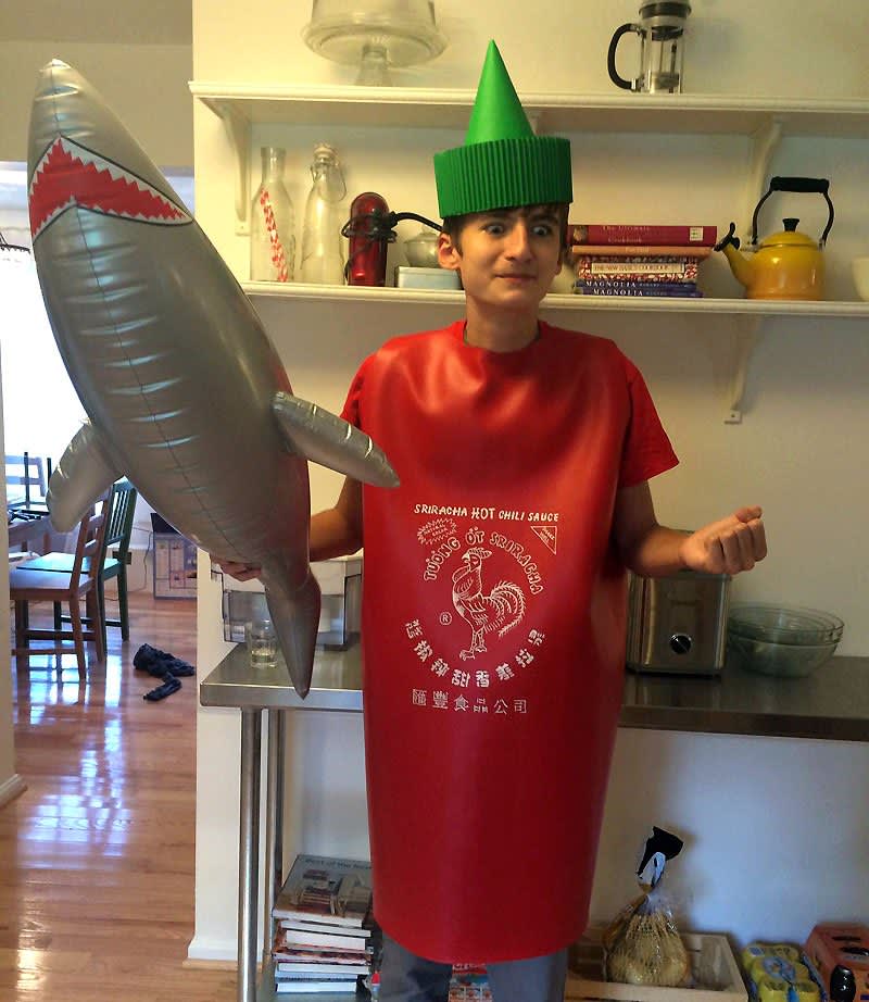 A Sriracha Jumped the Shark Costume for Halloween Kitchn