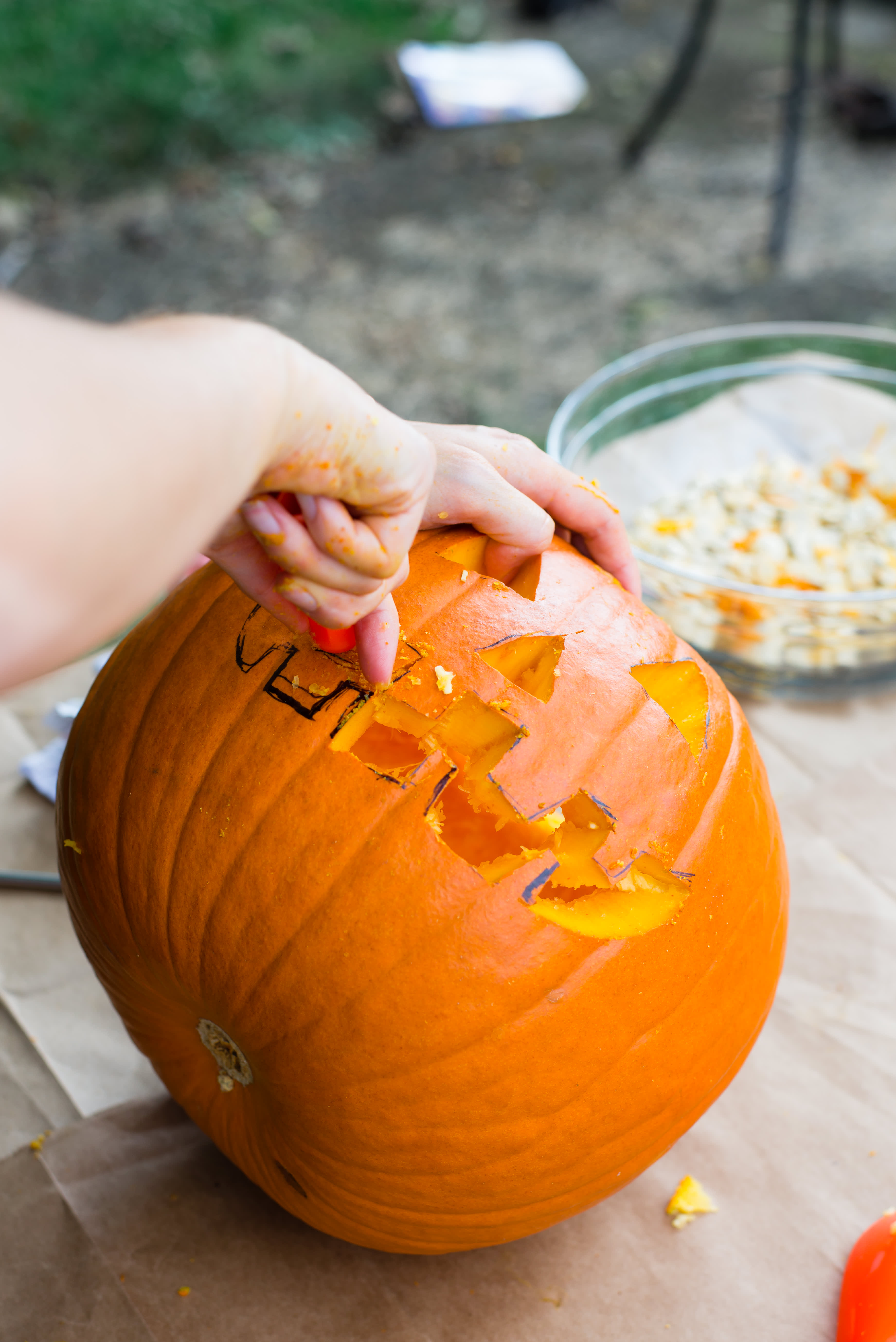 Easiest Way To Carve a Pumpkin for Halloween Kitchn