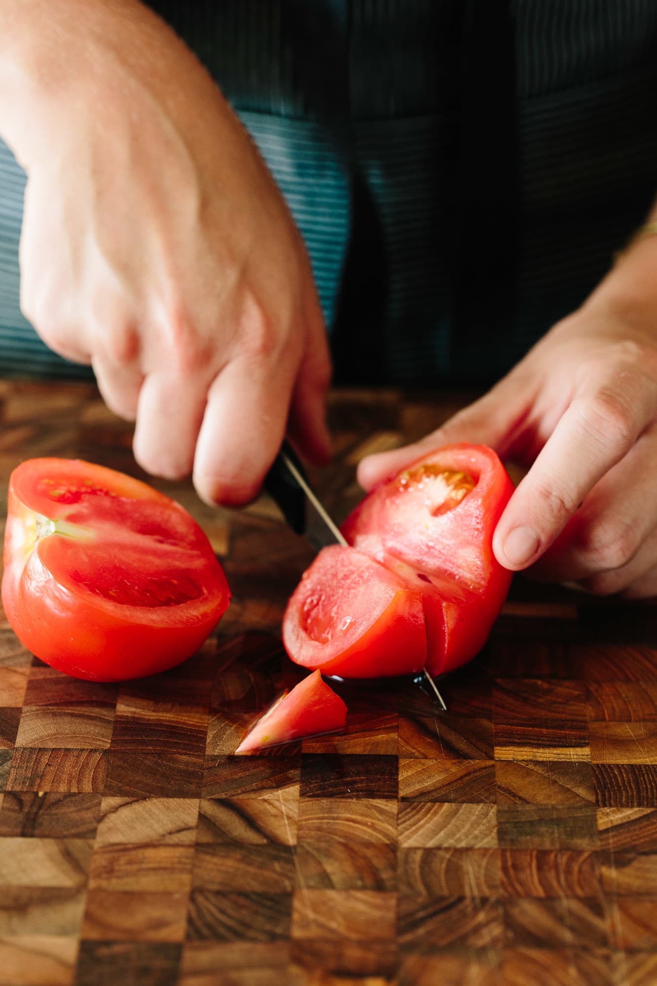 How To Cut Perfect Tomato Wedges Kitchn