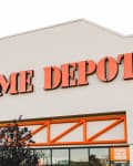 The Home Depot storefront with orange signage and entrance.
