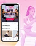screenshot of Sweat workout app
