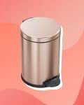 rose gold trash can