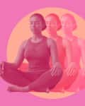 A woman practicing and sticking to her mediation routine. Its an example of embracing a slow progress by setting 3-month goals.