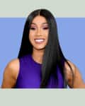 headshot of cardi b
