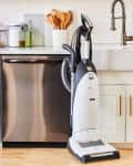vacuum in kitchen