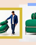 IKEA's viral air chair assembly and finished chair