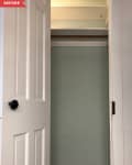 Before: a door opening to an empty closet