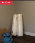 Before: office with gray walls