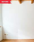 Before: plain white wall