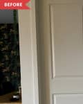 Before: Plain white door