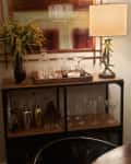 white small bar cart