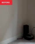 Before: Blank corner of bedroom