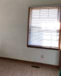 White, plain bedroom before redecorating/mural painting