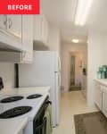 White kitchen before renovation/makeover