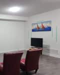 Large room with white walls