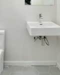 white plain bathroom before makeover