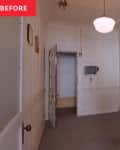 Hallway in house before renovation.