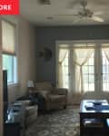 Living room before renovation.