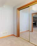 Mirror in office before renovation.