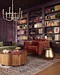 Glidden/PPG Paint color of the year Purple Basil in living room