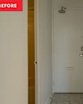 Entryway before remodel.
