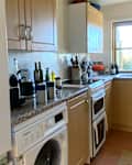 Kitchen before and after renovation and redecoration.