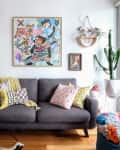 Sleeper loveseat in living room