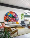 Dylan Odbert Los Angeles Midcentury Modern House Tour - Living Room