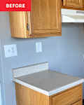 Kitchen before renovation.