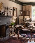 Eclectic living room.