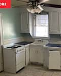 Vintage kitchen before renovation.