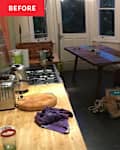 messy kitchen before makeover