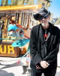 Tim Burton at the neon museum in las vegas
