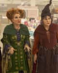 Hocus Pocus 2 still: the Sanderson sisters in a pharmacy