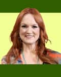 Headshot of Ree Drummond on colorful background