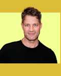Nate Berkus on colorful background
