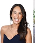 Left to right: Joanna Gaines; bridal bouquet on the terrace