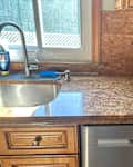 Cleared kitchen countertop.