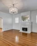 Empty living room before home staging.