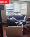 Manhattan apartment living room before home staging