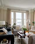 English-style living room with lots of neutral tones