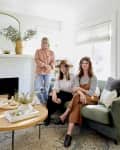 Emily Henderson, Sara Liggoria-Tramp, and Velinda Helen in Sara Liggoria Tramp's living room