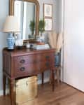 Sarah Lyon's apartment with a candle in a cloche