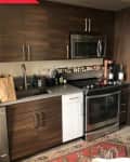 DC kitchen with brown cabinets