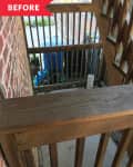 Stair landing before