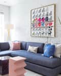 Living room with two small side tables instead of a coffee table